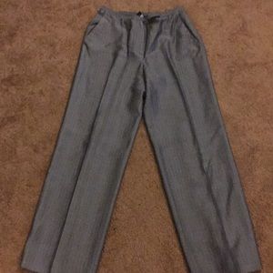 Silvery Grey Pinstripe pants size 6P